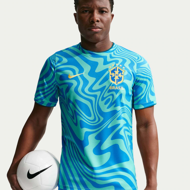 Camiseta Brasil Dri-FIT Academy Pro Pré-Jogo