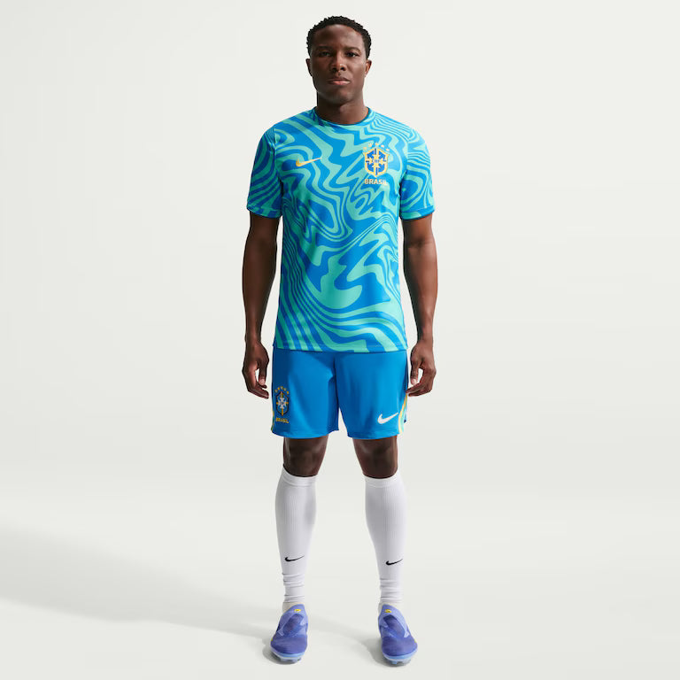 Camiseta Brasil Dri-FIT Academy Pro Pré-Jogo