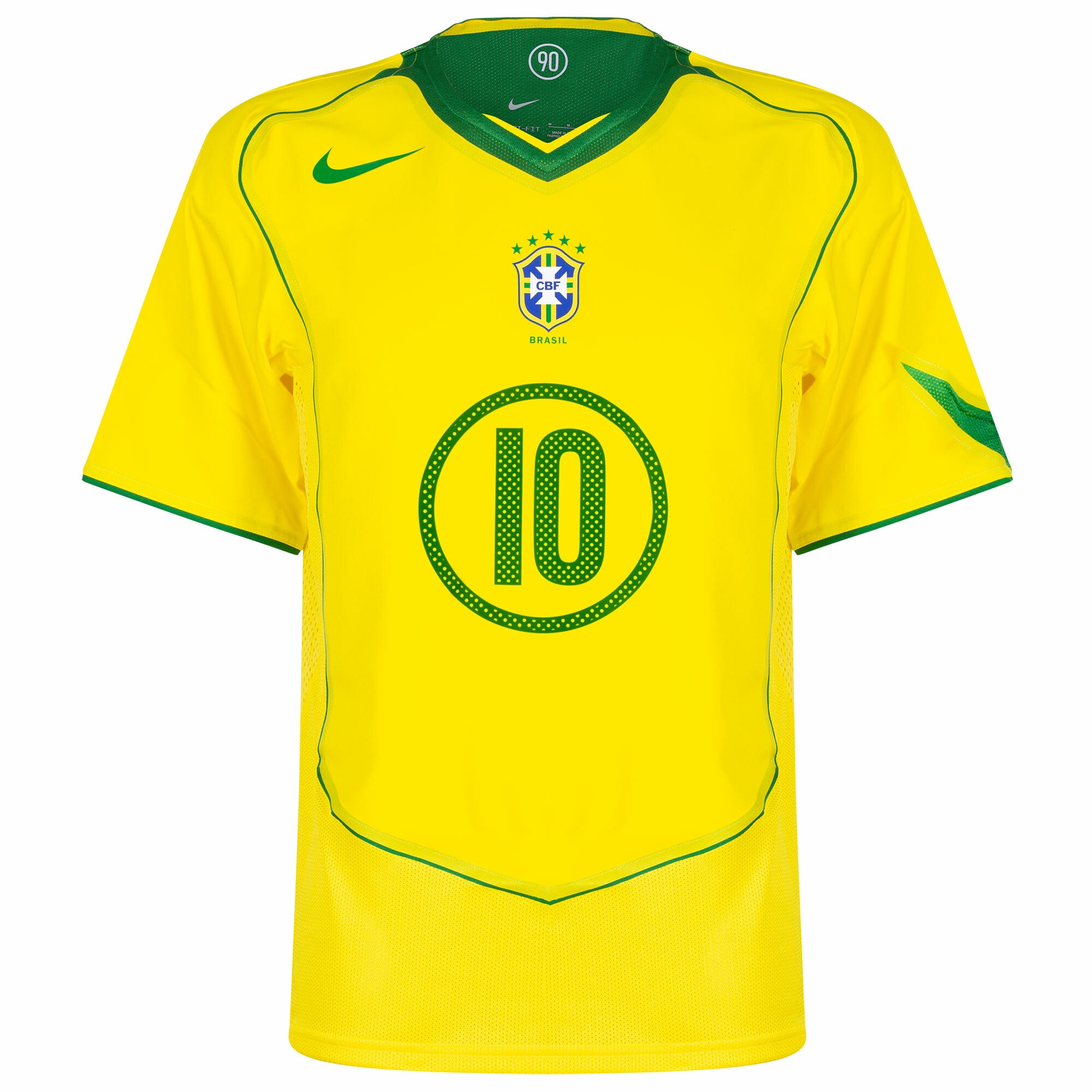Camisa Brasil Ronaldinho #10 2004-2005 (Retro)