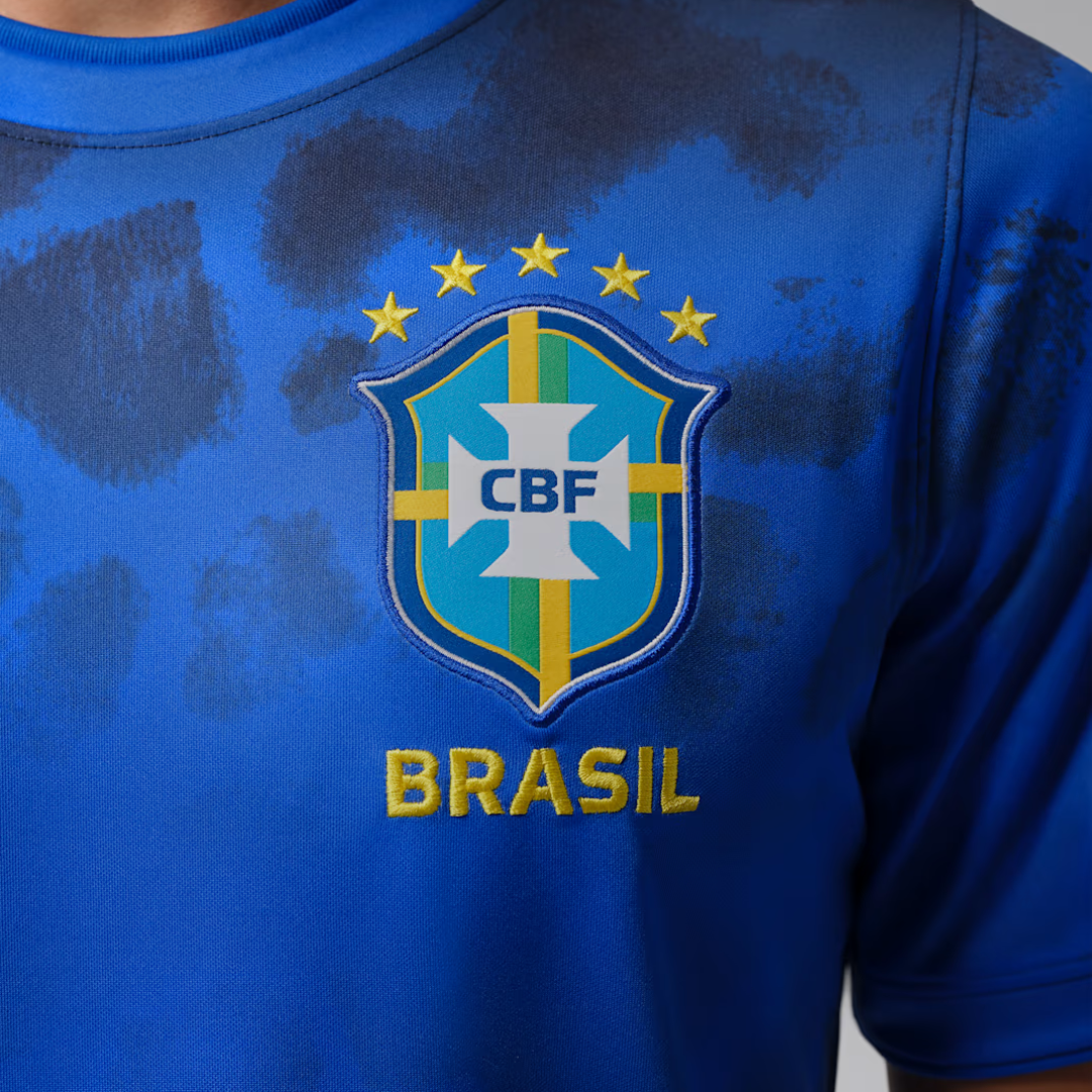 Camiseta Brasil pré-jogo Jordan Dri-FIT