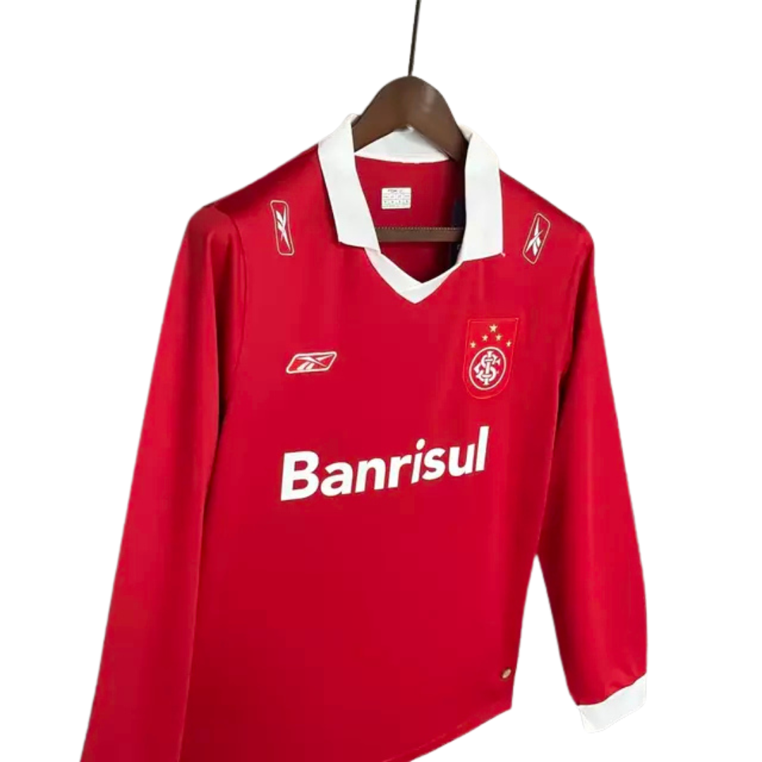 Camisa Internacional Retrô Libertadores 2006 Fernandão Manga Longa Vermelha