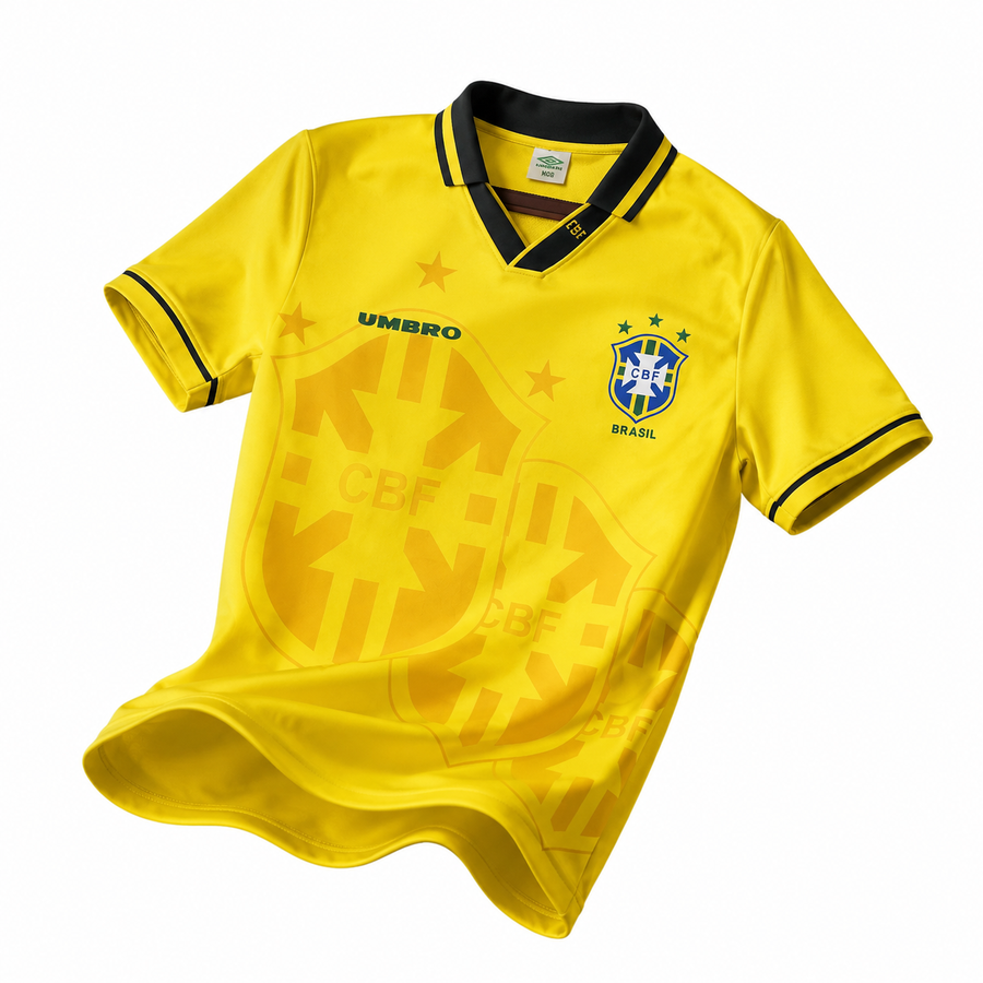 Camisa Retrô 94/95 Seleção Brasileira I Masculina - Amarela