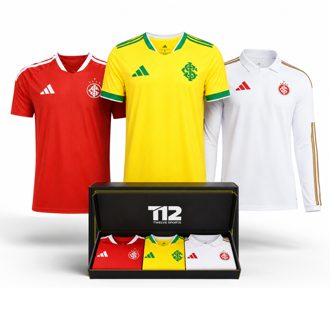 Box 3 Camisas Internacional 26/27 (Brasil, Home e Reserva)