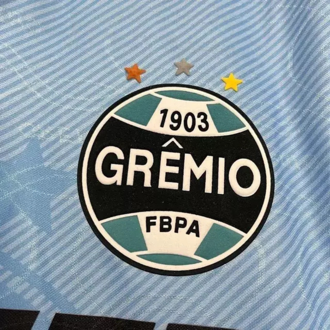 Camisa Grêmio Retrô 1995 Masculina Celeste