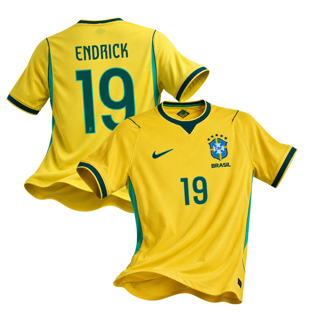 Camisa Brasil I - Endrick  #19 26/27 TORCEDOR