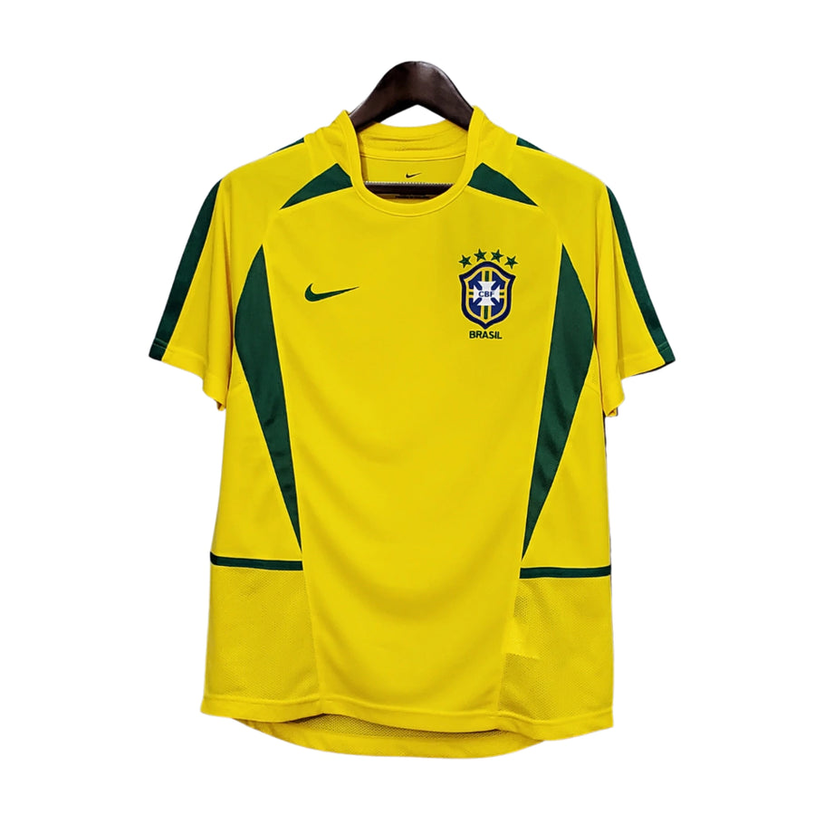 Camisa Retrô 2002 Seleção Brasileira I Nike Masculina - Amarela