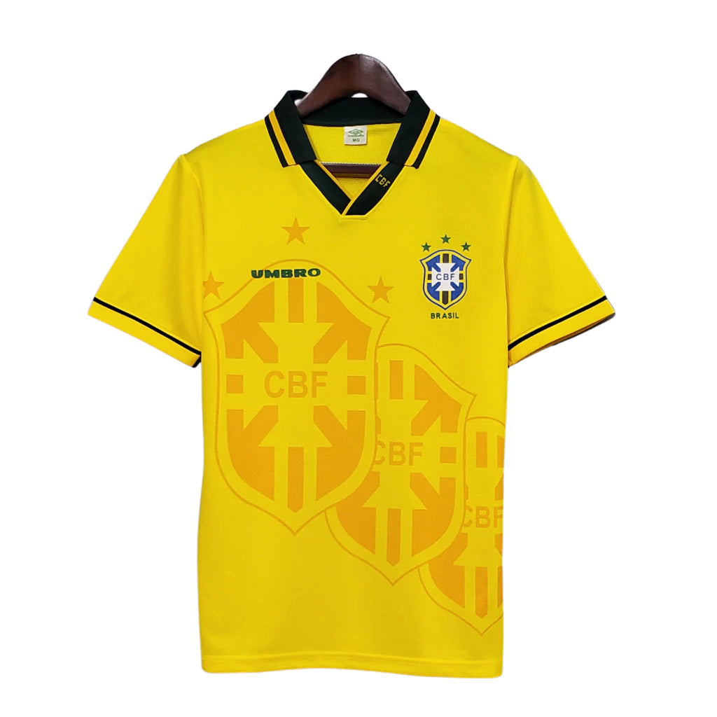Camisa Retrô 94/95 Seleção Brasileira I Masculina - Amarela