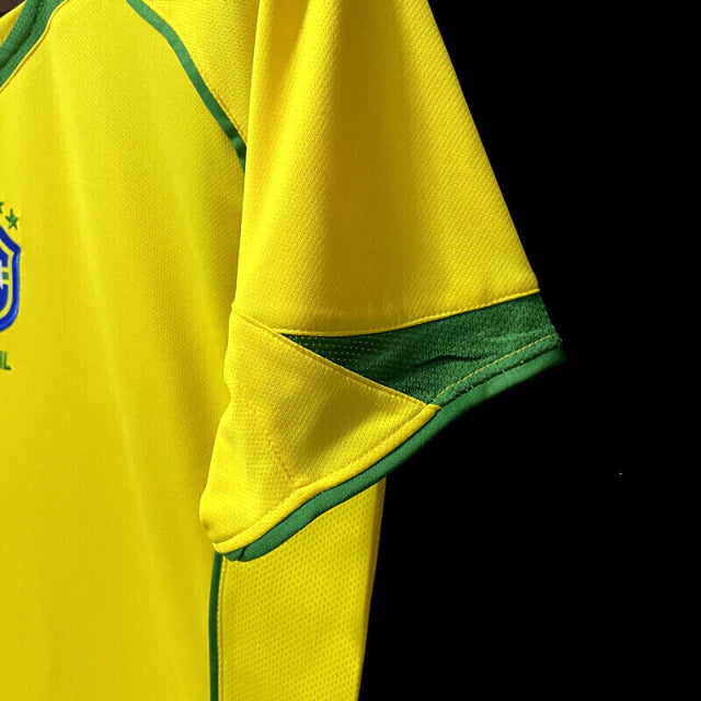 Camisa Retro Brasil I 2004 Nike Masculina - Amarelo