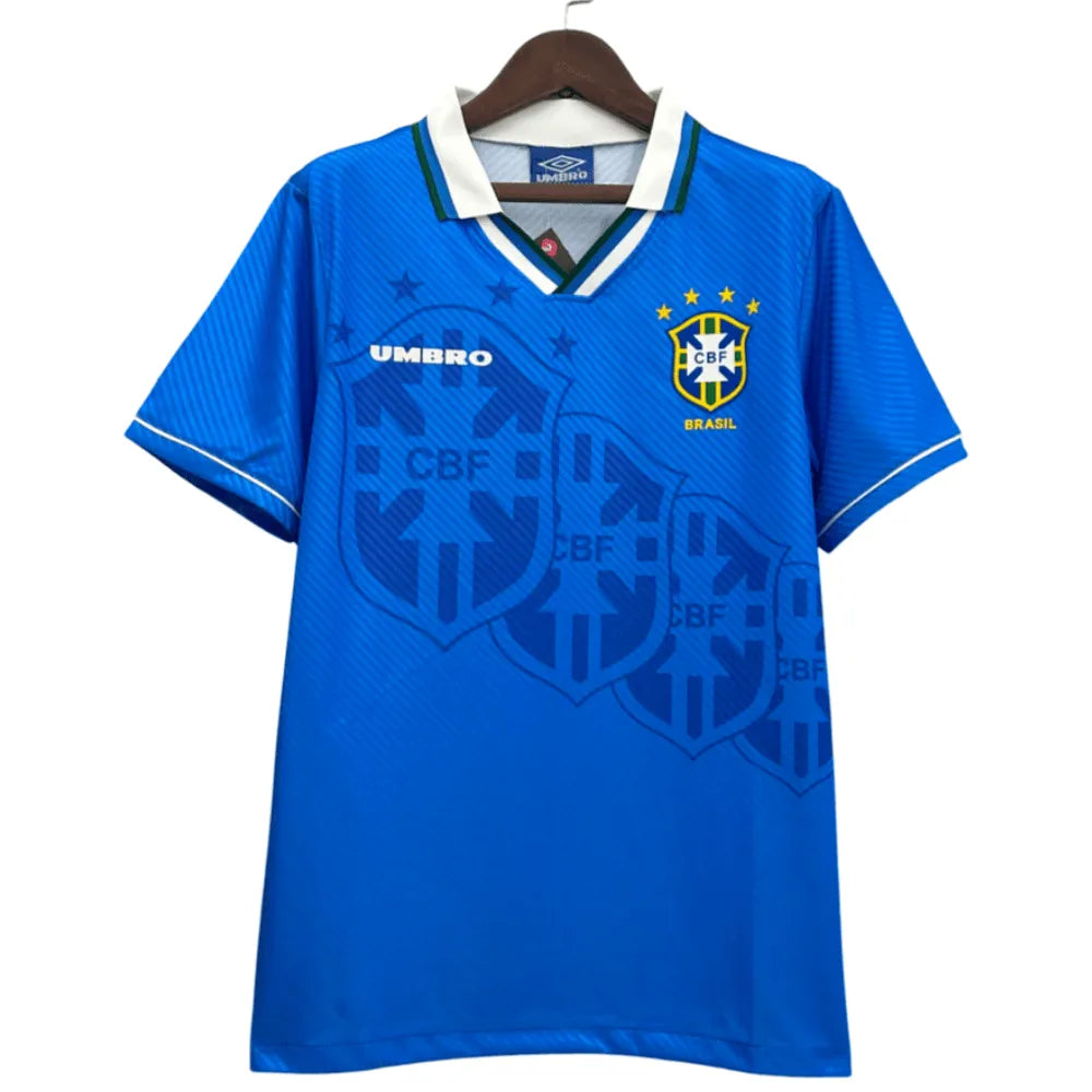 Camisa Futebol Brasil Retrô II Copa do Mundo 1994 Azul