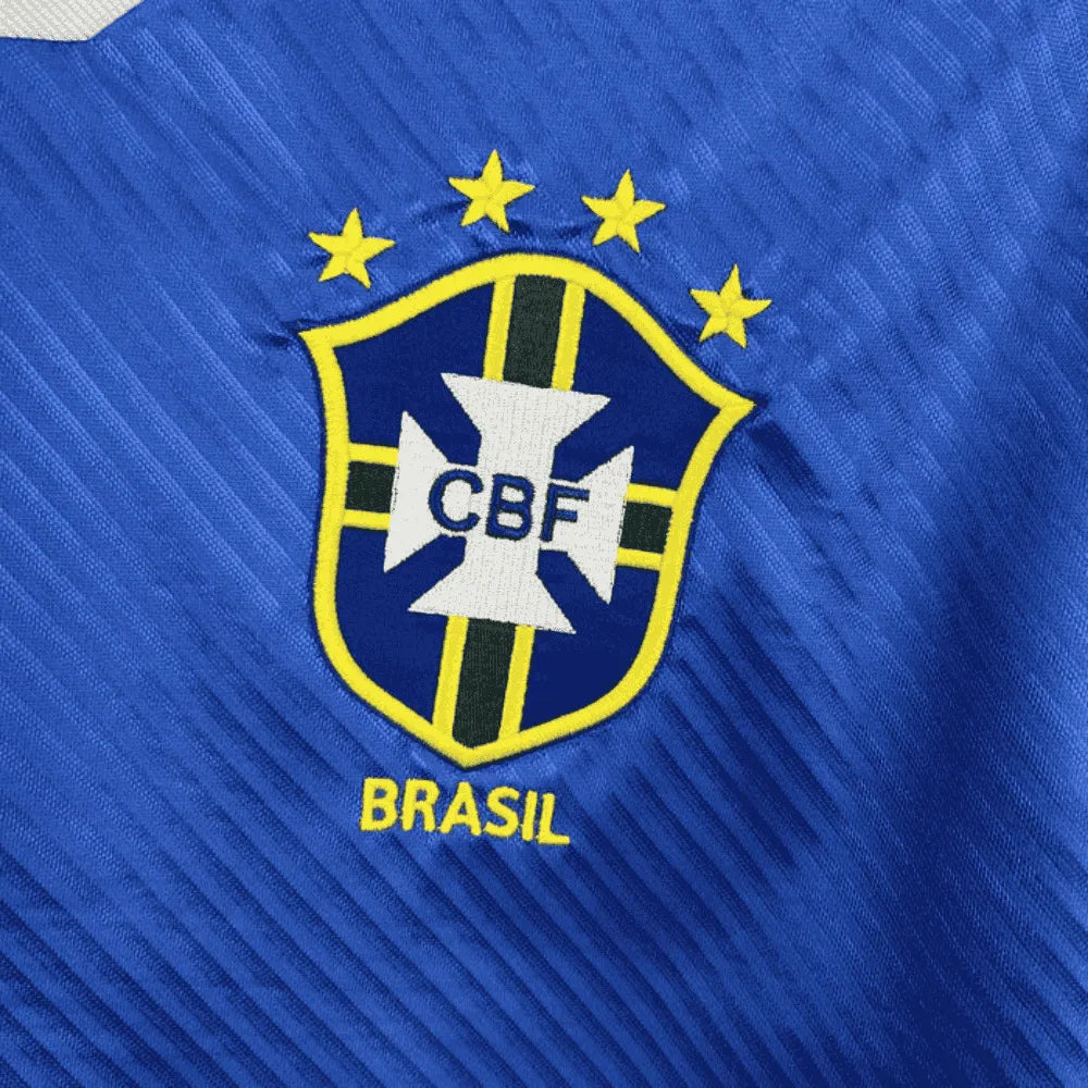 Camisa Futebol Brasil Retrô II Copa do Mundo 1994 Azul