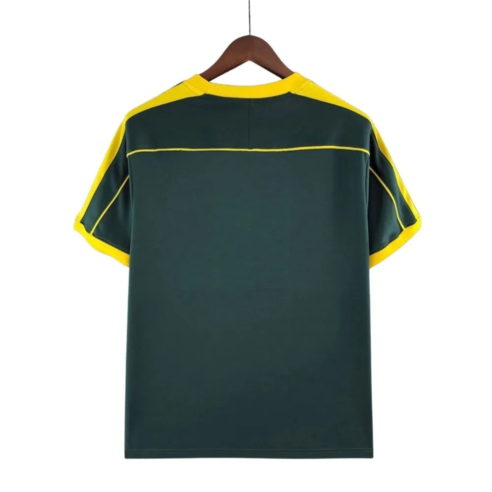 Camisa Futebol Goleiro Brasil Retrô 1998 - Verde Escuro