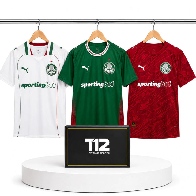 Box 3 Camisas Palmeiras Torcedor