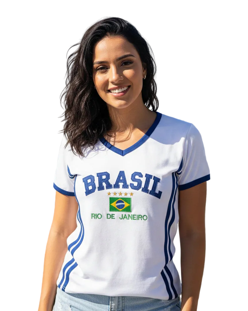 Camisa Brasil Core  BabyLock Longa retrô y2k