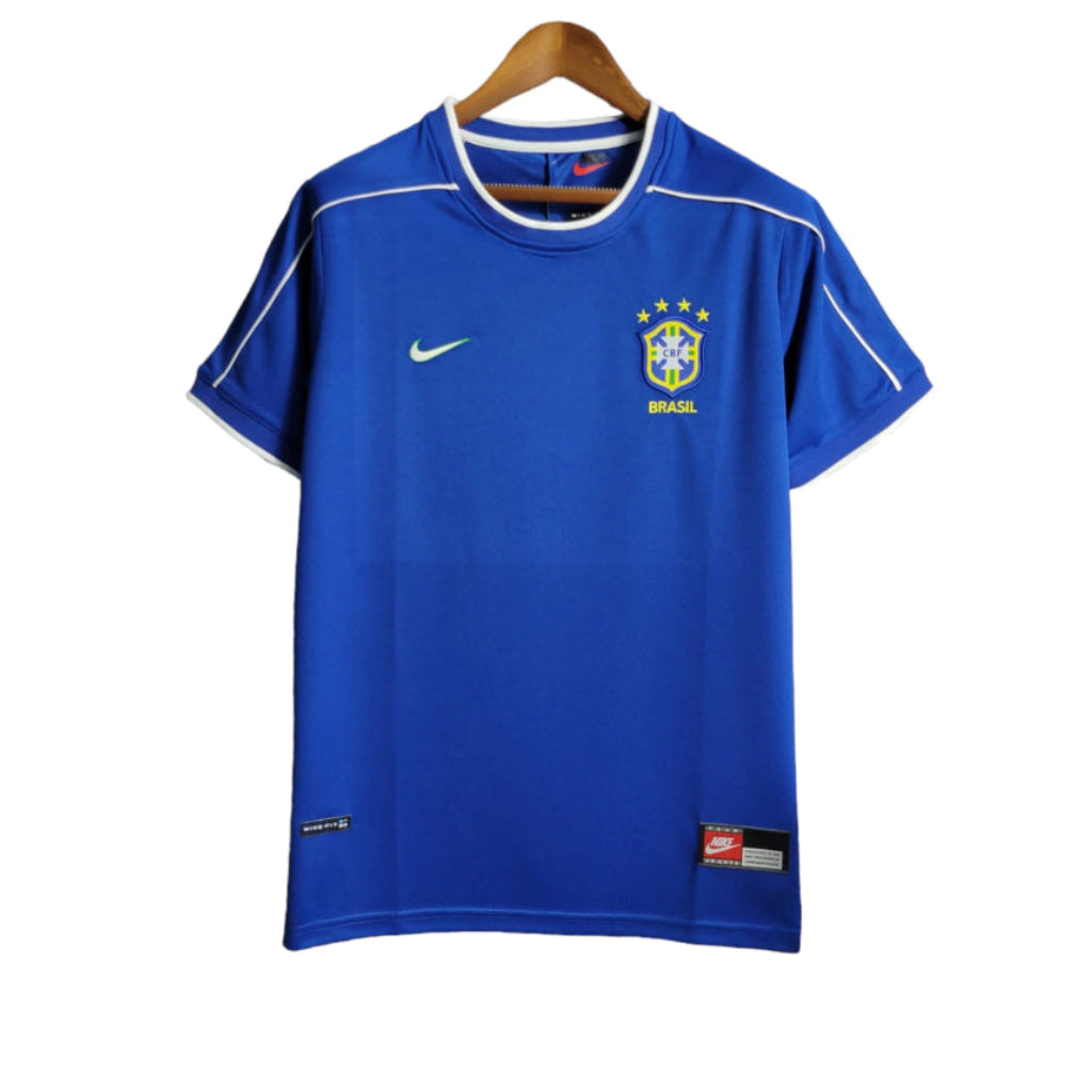 Camisa Seleção Brasileira II Retrô 1998 - Azul