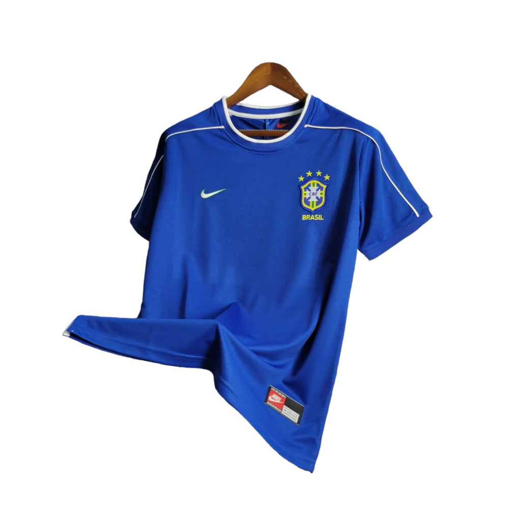 Camisa Seleção Brasileira II Retrô 1998 - Azul